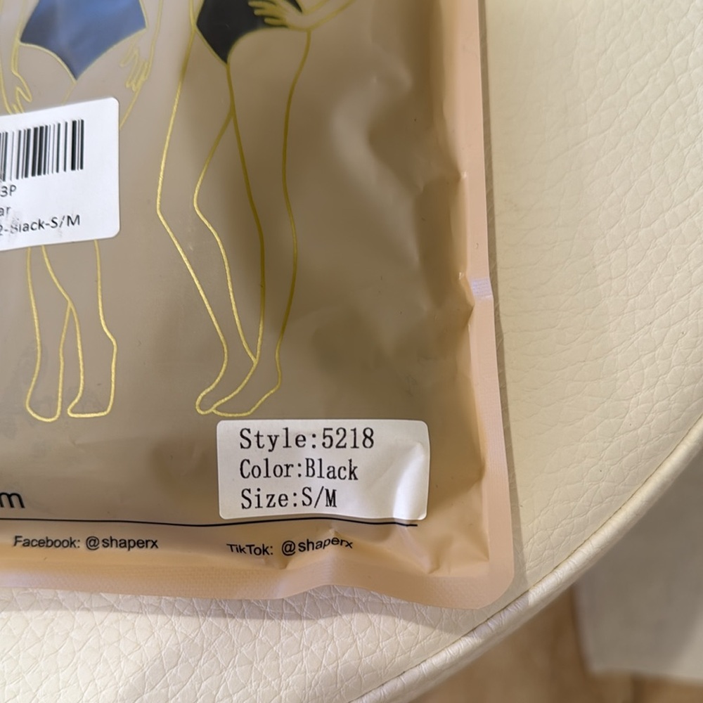 ShaperX shape wear.  Black.  Size s/m. - Picture 2 of 5